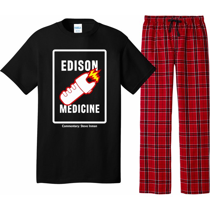 Steve Inman Wearing Edison Medicine Pajama Set