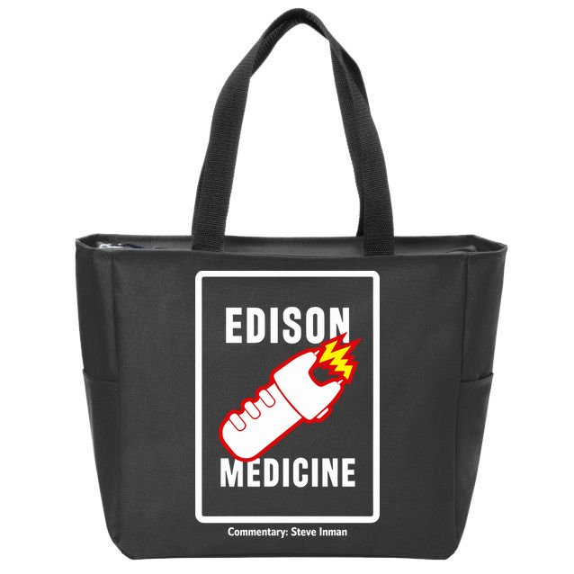Steve Inman Wearing Edison Medicine Zip Tote Bag