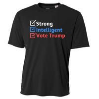 Strong Intelligent Women For Trump Girl Maga Checklist Cooling Performance Crew T-Shirt