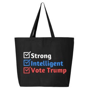 Strong Intelligent Women For Trump Girl Maga Checklist 25L Jumbo Tote