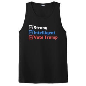 Strong Intelligent Women For Trump Girl Maga Checklist PosiCharge Competitor Tank