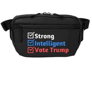 Strong Intelligent Women For Trump Girl Maga Checklist Crossbody Pack