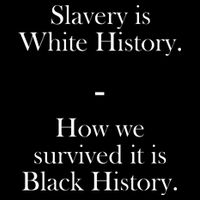 Slavery Is White History How We Survived It Is Black History Womens T-Shirt