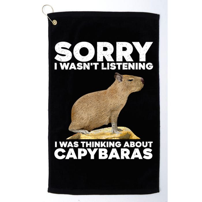 Sorry I WasnT Listening I Was Thinking About Capybaras Golf Towel