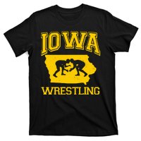 Silhouette Iowa Wrestling Team Wrestler T-Shirt