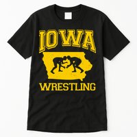 Silhouette Iowa Wrestling Team Wrestler Tall T-Shirt