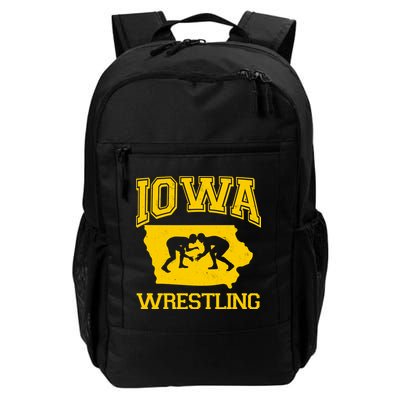Silhouette Iowa Wrestling Team Wrestler Backpack
