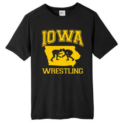 Silhouette Iowa Wrestling Team Wrestler Tall Fusion ChromaSoft Performance T-Shirt