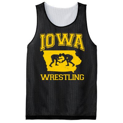 Silhouette Iowa Wrestling Team Wrestler Mesh Reversible Basketball Jersey Tank