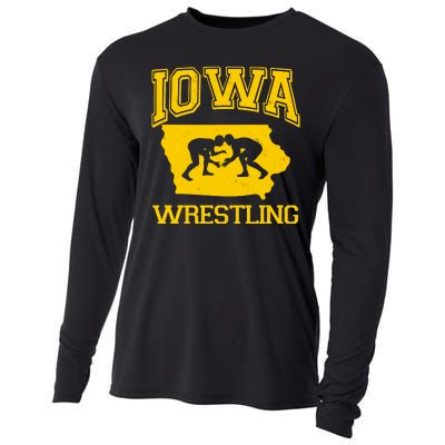 Silhouette Iowa Wrestling Team Wrestler Cooling Performance Long Sleeve Crew