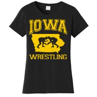 Silhouette Iowa Wrestling Team Wrestler Women's T-Shirt