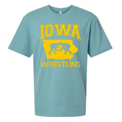 Silhouette Iowa Wrestling Team Wrestler Sueded Cloud Jersey T-Shirt