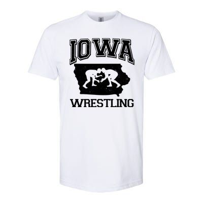 Silhouette Iowa Wrestling Team Wrestler Softstyle CVC T-Shirt