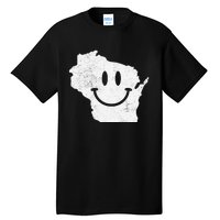 Smiling in WI – Funny Wisconsin Happy Face Tall T-Shirt