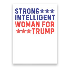 Strong Intelligent Woman For Trump Girl Maga Patriotic Usa Poster