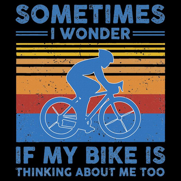 Sometimes I Wonder If My Bike Is Thinking About Me Too Biker 16oz Travel Tumbler