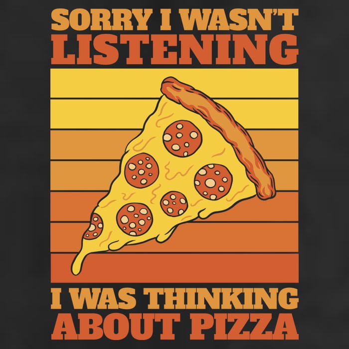 Sorry I Wasn't Listening I Was Thinking About Pizza Golf Towel