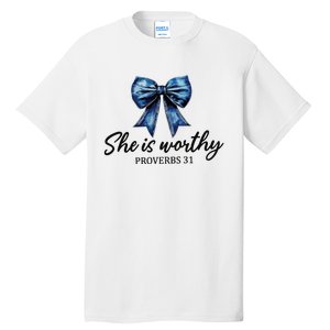 She Is Worthy Bow Tall T-Shirt