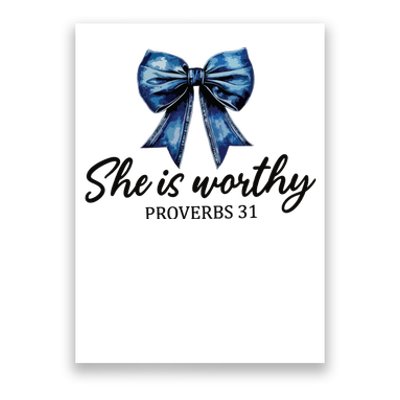 She Is Worthy Bow Poster