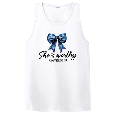 She Is Worthy Bow PosiCharge Competitor Tank