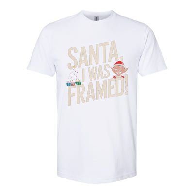 Santa I Was Framed Funny Christmas Humor Softstyle CVC T-Shirt