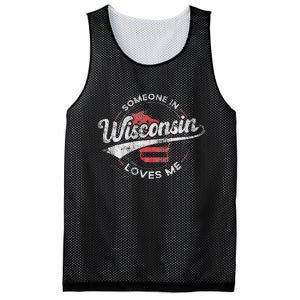 Someone In Wisconsin Loves Me Wisconsin Mesh Reversible Basketball Jersey Tank