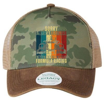 Sorry I WasnT Listening I Was Thinking About Formula Racing Legacy Tie Dye Trucker Hat