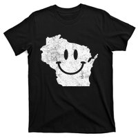 Smiling In Wi – Funny Wisconsin Happy Face T-Shirt