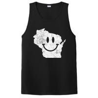 Smiling In Wi – Funny Wisconsin Happy Face PosiCharge Competitor Tank