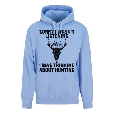 Sorry I Wasnt Listening I Was Thinking About Hunting Gift Unisex Surf Hoodie