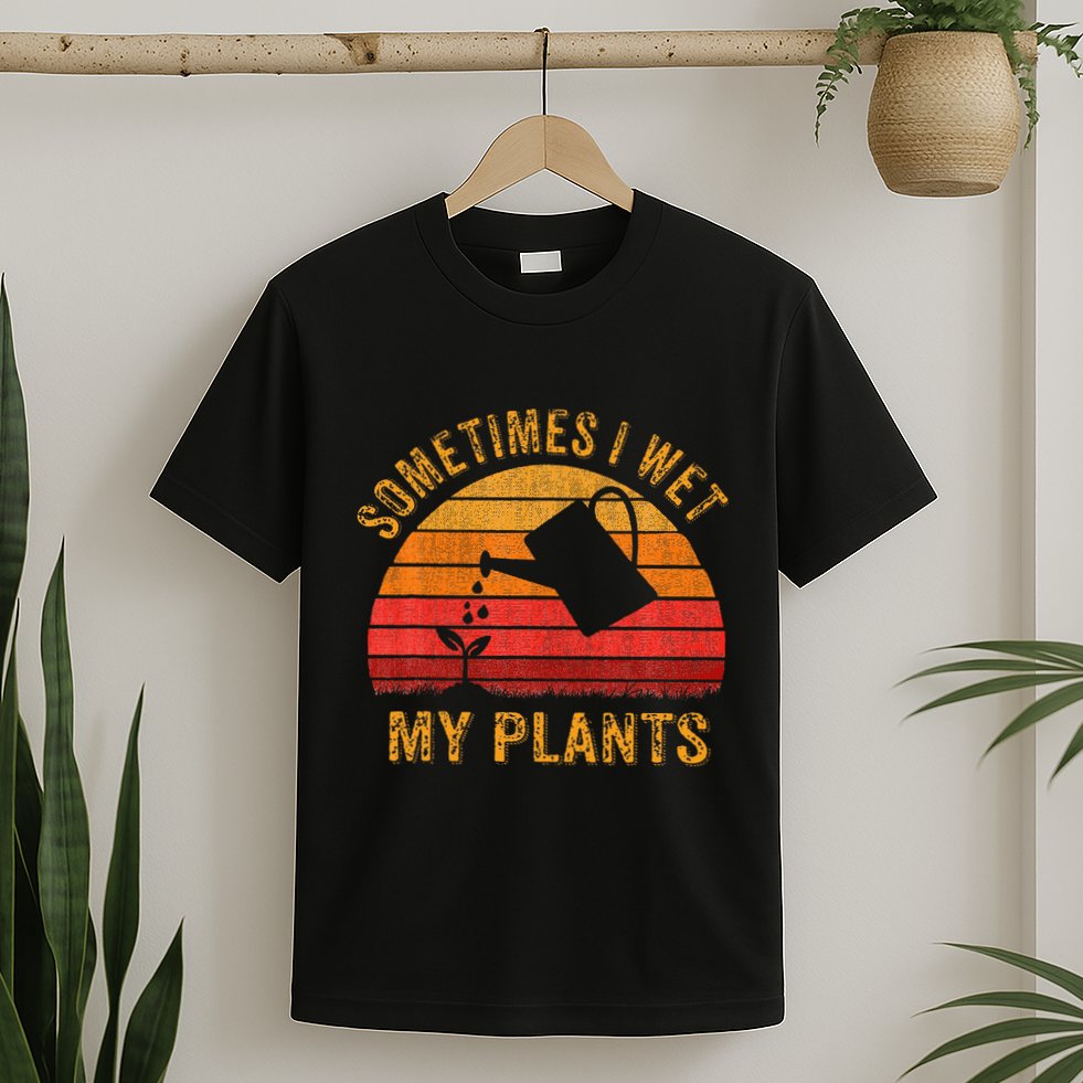 Sometimes I Wet My Plants Garden Lover T-Shirt