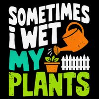 Sometimes I Wet My Plants Stripe Pom Pom Beanie