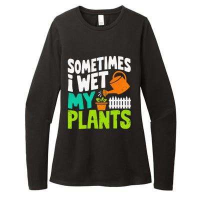 Sometimes I Wet My Plants Womens CVC Long Sleeve Shirt