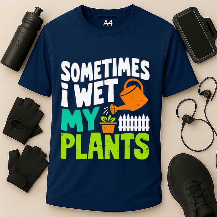 Sometimes I Wet My Plants Cooling Performance Crew T-Shirt