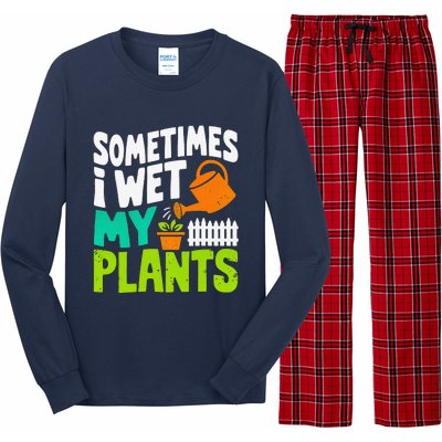 Sometimes I Wet My Plants Long Sleeve Pajama Set