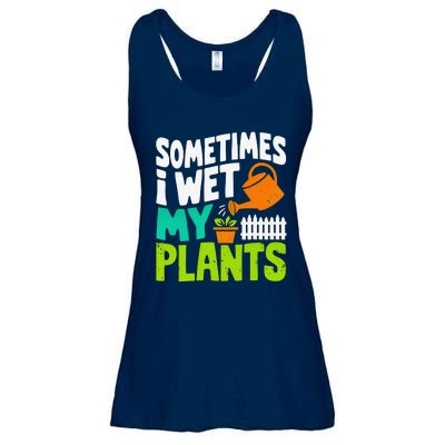 Sometimes I Wet My Plants Ladies Essential Flowy Tank