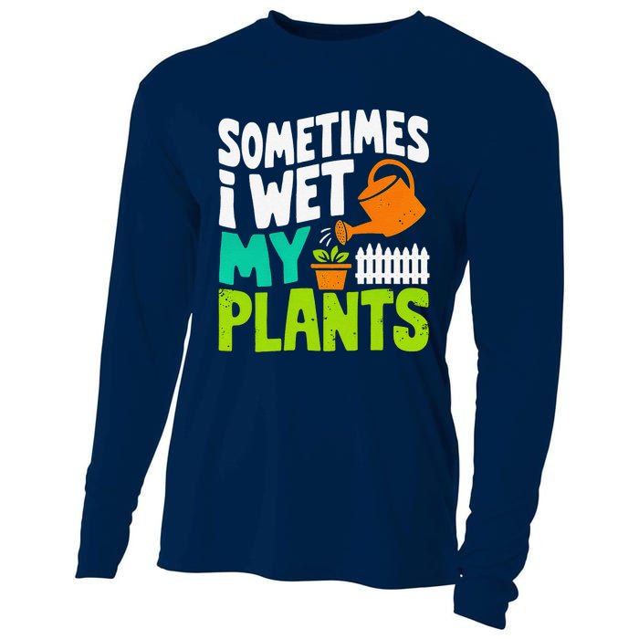 Sometimes I Wet My Plants Cooling Performance Long Sleeve Crew