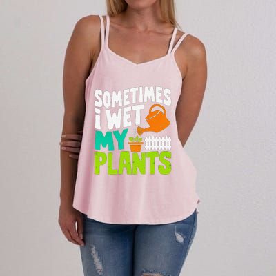 Sometimes I Wet My Plants Women's Strappy Tank