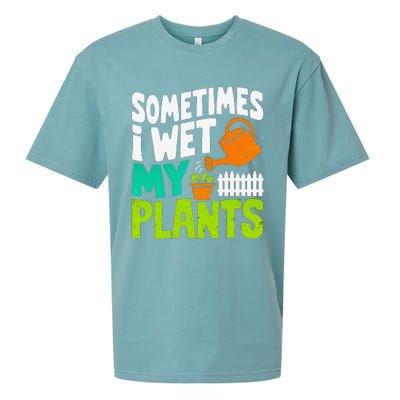 Sometimes I Wet My Plants Sueded Cloud Jersey T-Shirt