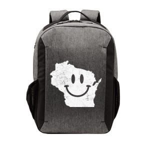 Smiling In WI – Funny Wisconsin Happy Face Vector Backpack