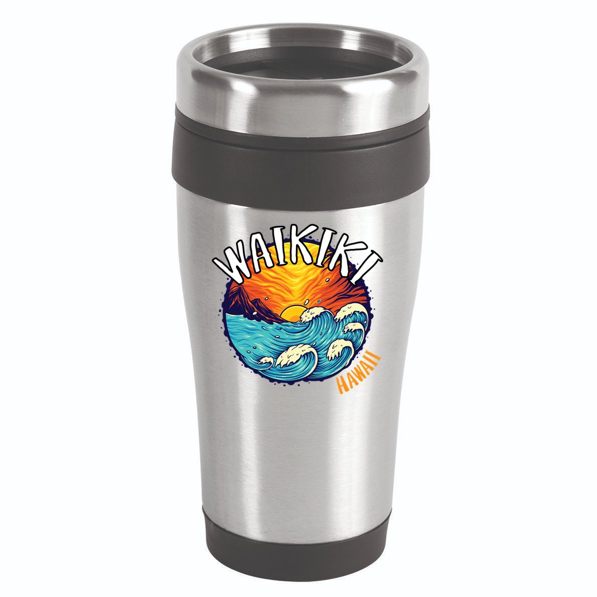 Summer In Waikiki Hawaii 16oz Travel Tumbler