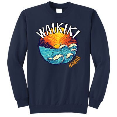 Summer In Waikiki Hawaii Tall Sweatshirt