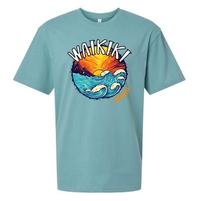 Summer In Waikiki Hawaii Sueded Cloud Jersey T-Shirt