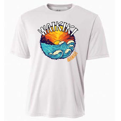 Summer In Waikiki Hawaii Cooling Performance Crew T-Shirt