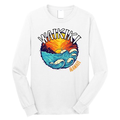 Summer In Waikiki Hawaii Long Sleeve Shirt