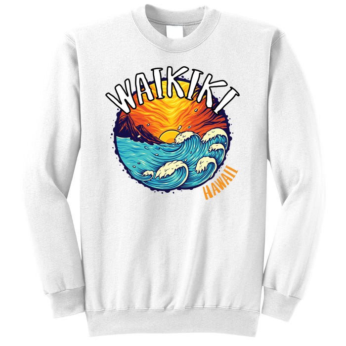 Summer In Waikiki Hawaii Sweatshirt