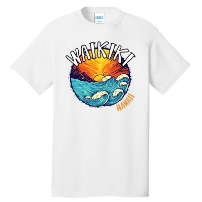 Summer In Waikiki Hawaii Tall T-Shirt