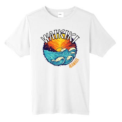 Summer In Waikiki Hawaii Tall Fusion ChromaSoft Performance T-Shirt