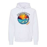 Summer In Waikiki Hawaii Premium Hoodie