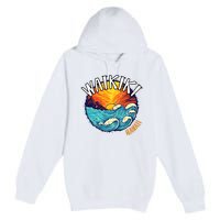 Summer In Waikiki Hawaii Premium Pullover Hoodie